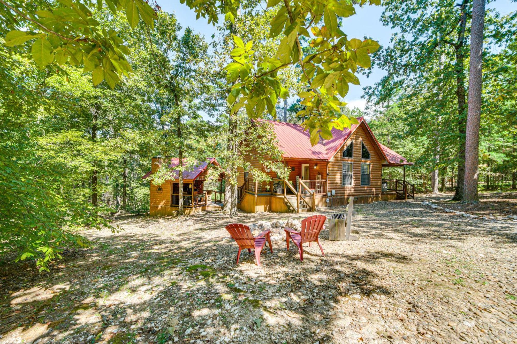 Broken Bow Rental Cabin With Hot Tub And Bar Extérieur photo